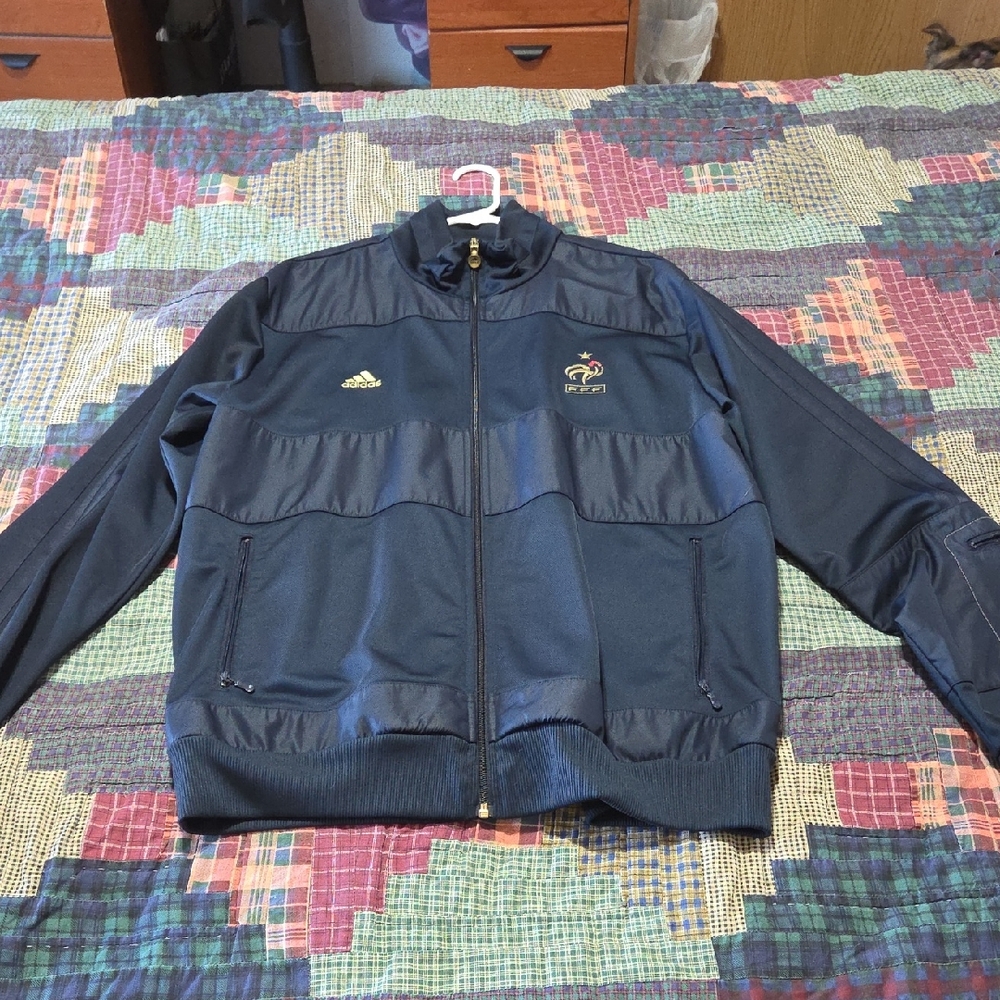 Adidas Navy Windbreaker Jacket